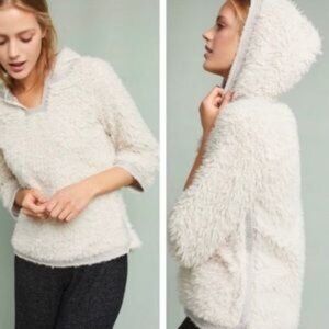 Anthropologie Akemi + Kin Hooded Sherpa Pullover - M